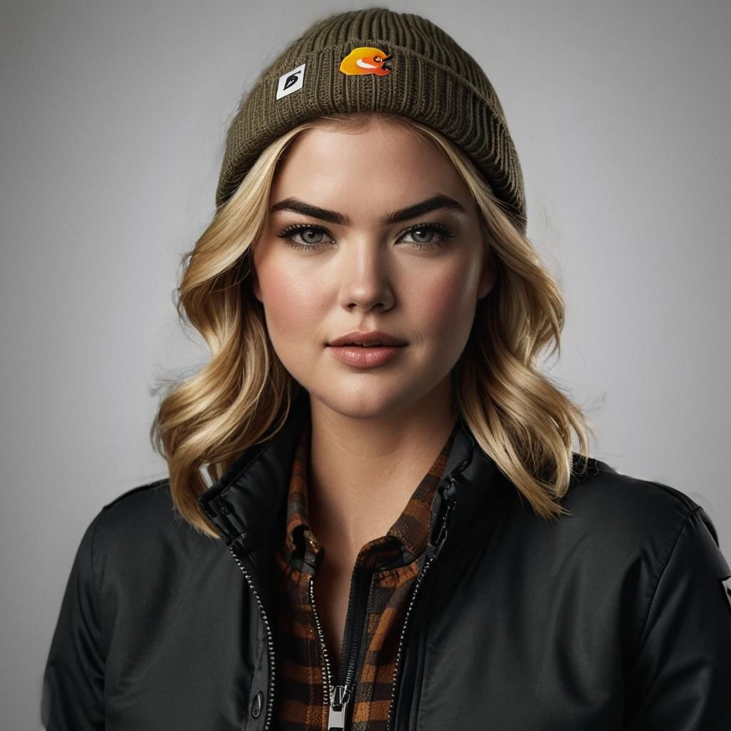 Portrait of Smiling Woman with Wavy Brown Hair