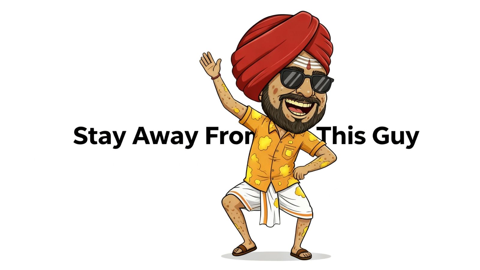 Man Poses for "Stay Away From This Guy" Thumbnail