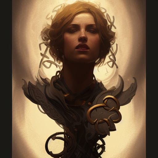 Celtic Blacksmith with Magic Vortex: 8k Portrait