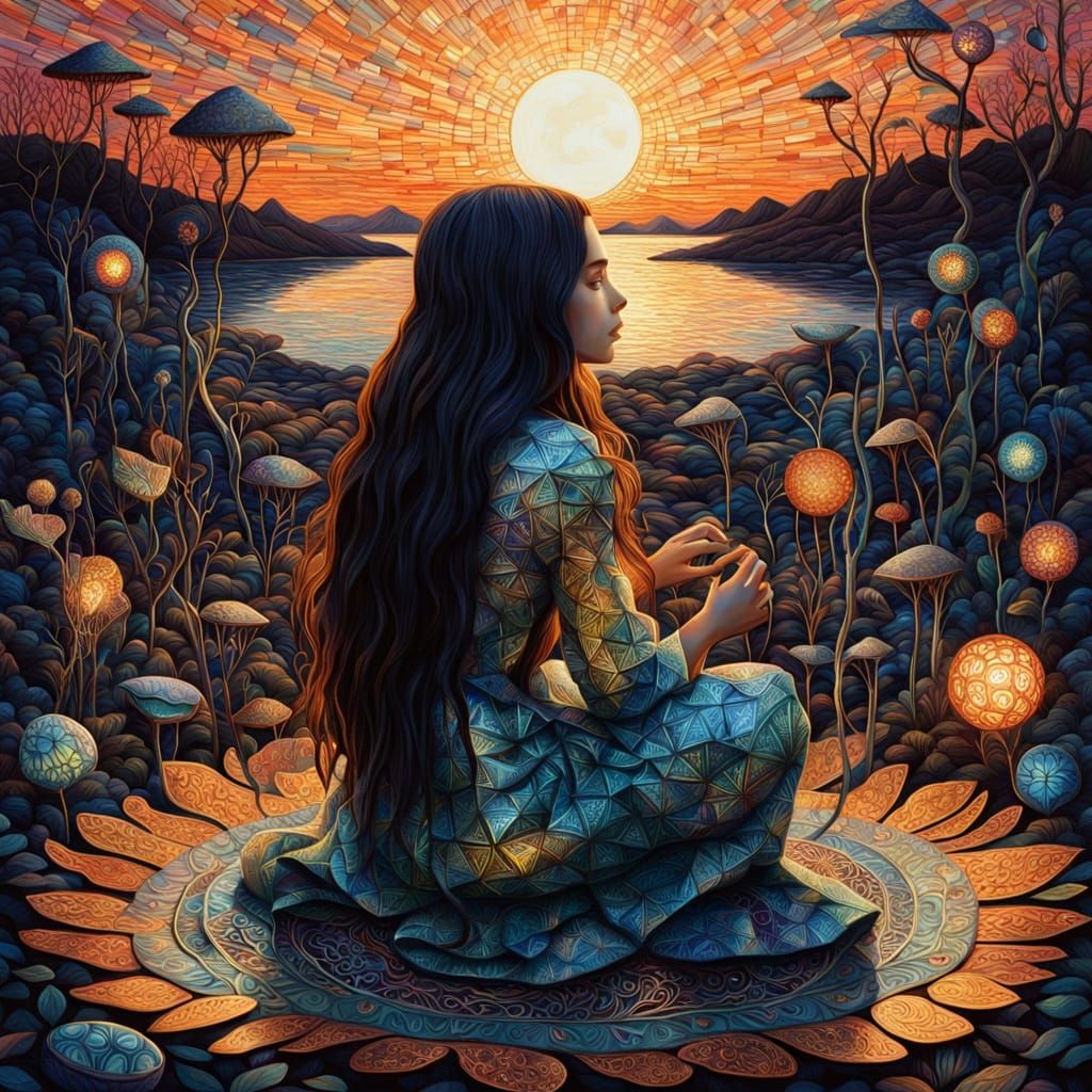 Surreal Bio Art Sculpture with Whimsical, Ethereal Realism