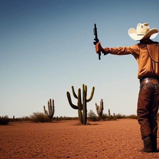 Romantic Cowboy and Cowgirl Desert Quest