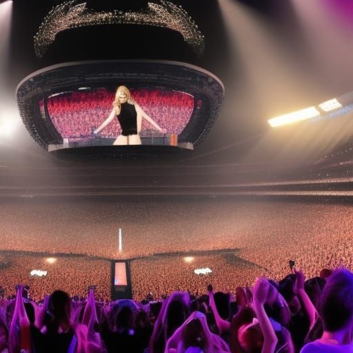 inside Taylor Swift Eras Stadium concert.