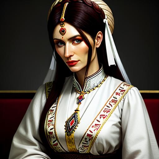 Glagolitic Woman: An AI Interpretation