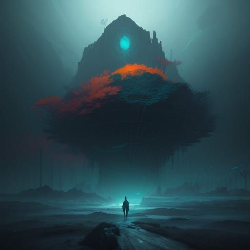 Surreal Dreamscape in Vibrant Colors