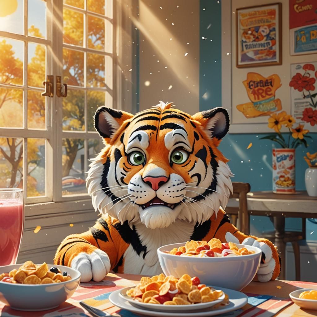 Tony the Tiger: A Nostalgic Cereal Ad