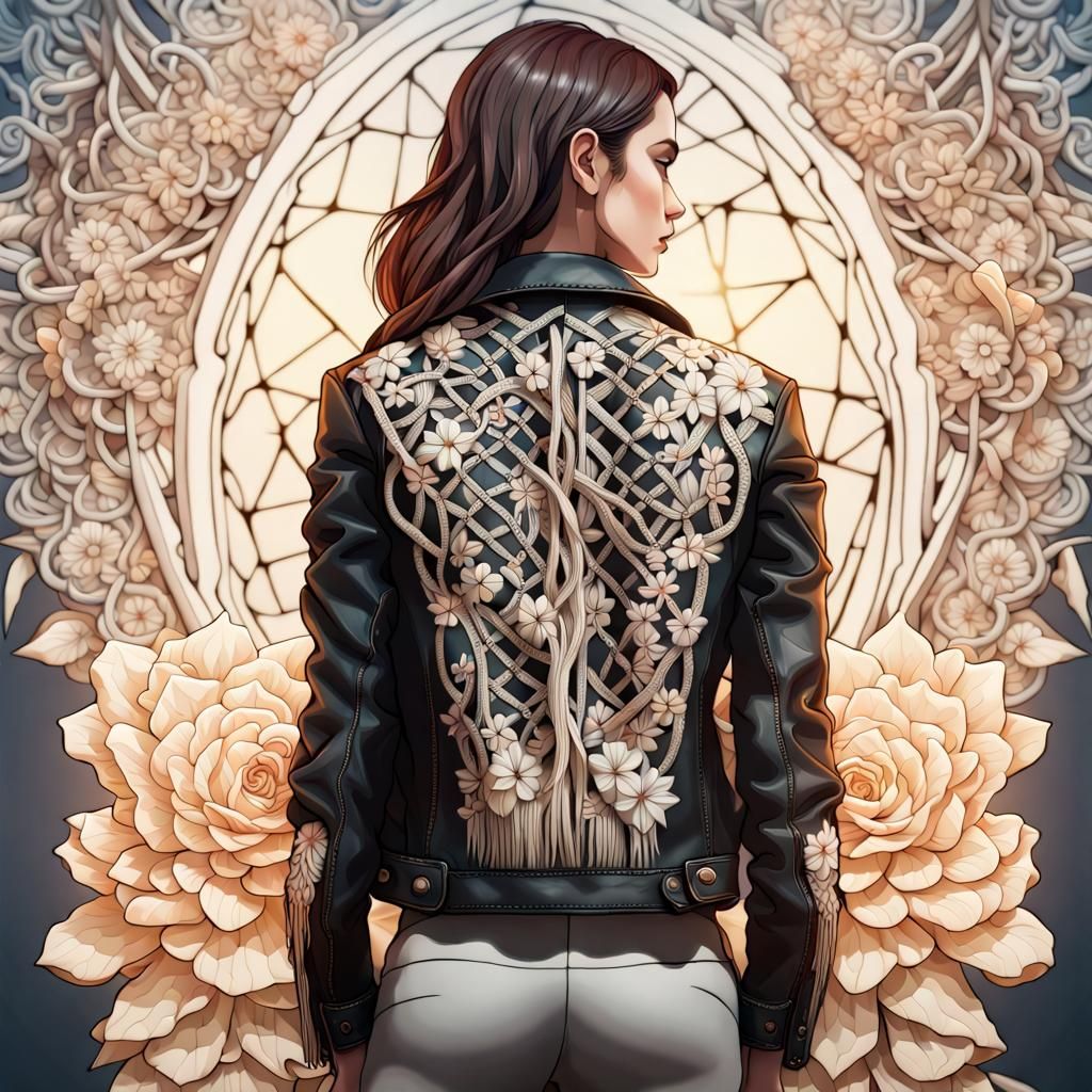 Macrame elements in clothing design 1