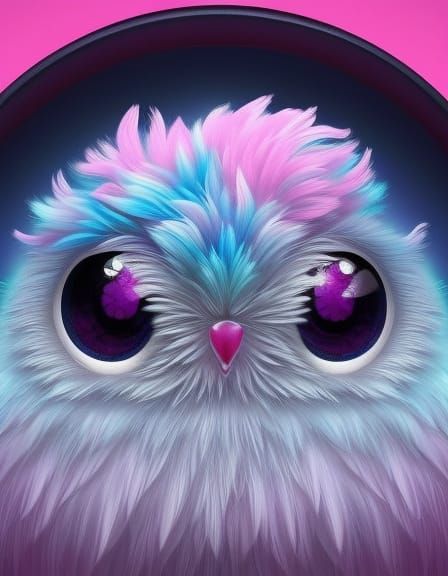 Adorable Pink Ghost in Kawaii 3D Style