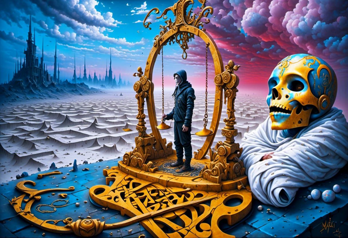 Scales of Judgement: Masks of Joy and Sorrow