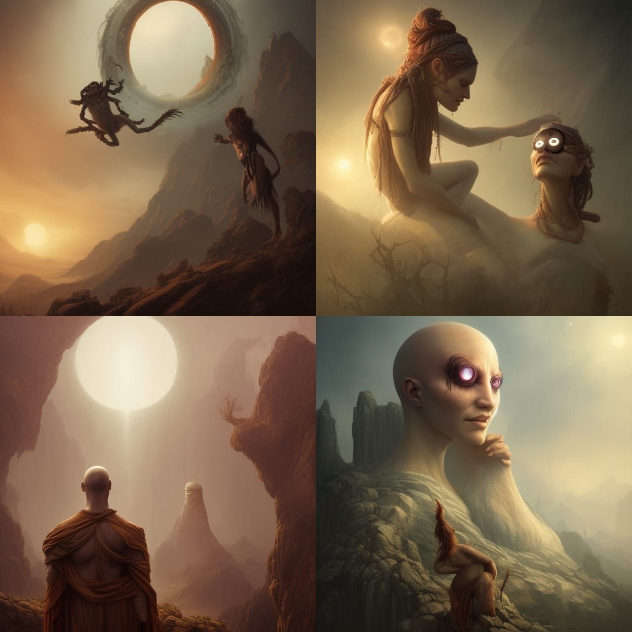 Cyclops in Ancient Times: Fantasy Art