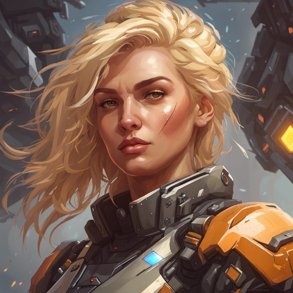 Battletech Pilot Portrait in Artgerm Style
