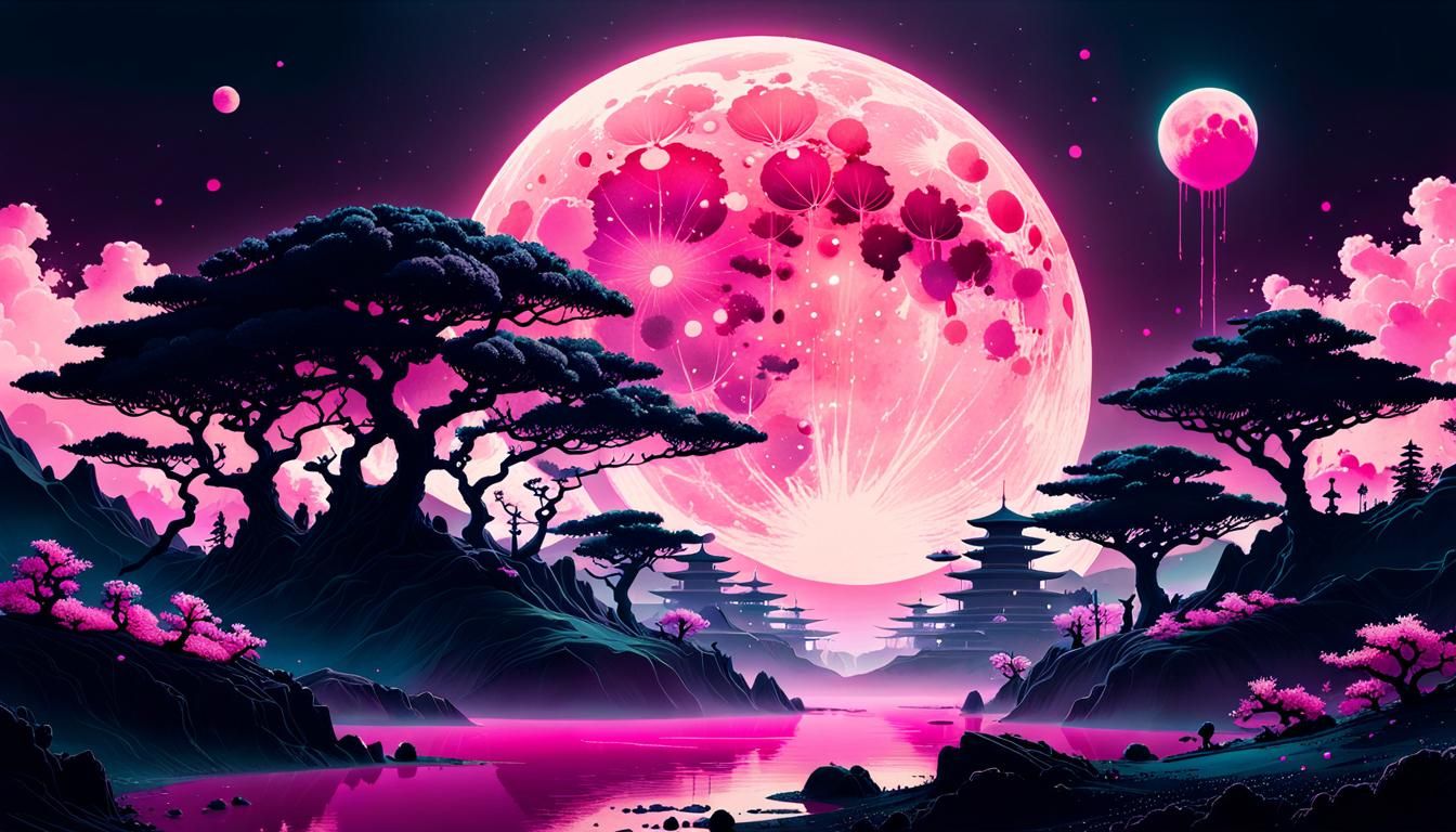 Surreal Fantasy World on Aged Paper