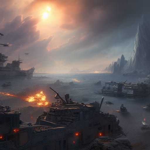 World War 3: Detailed Matte Painting in 8K