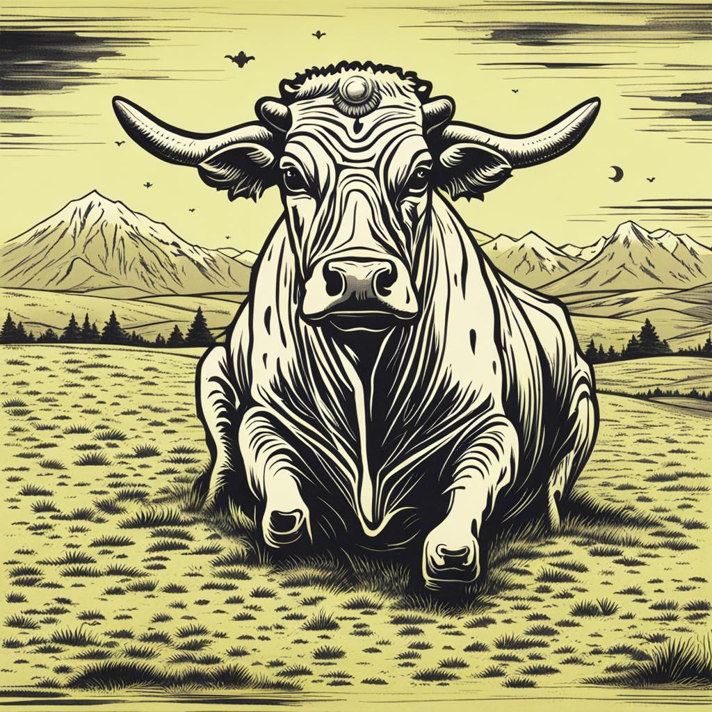 Alien Cow Generated by AI