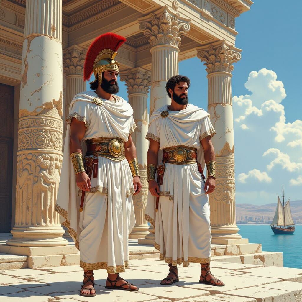 Alexander and Hephaestion in Ancient Tyre
