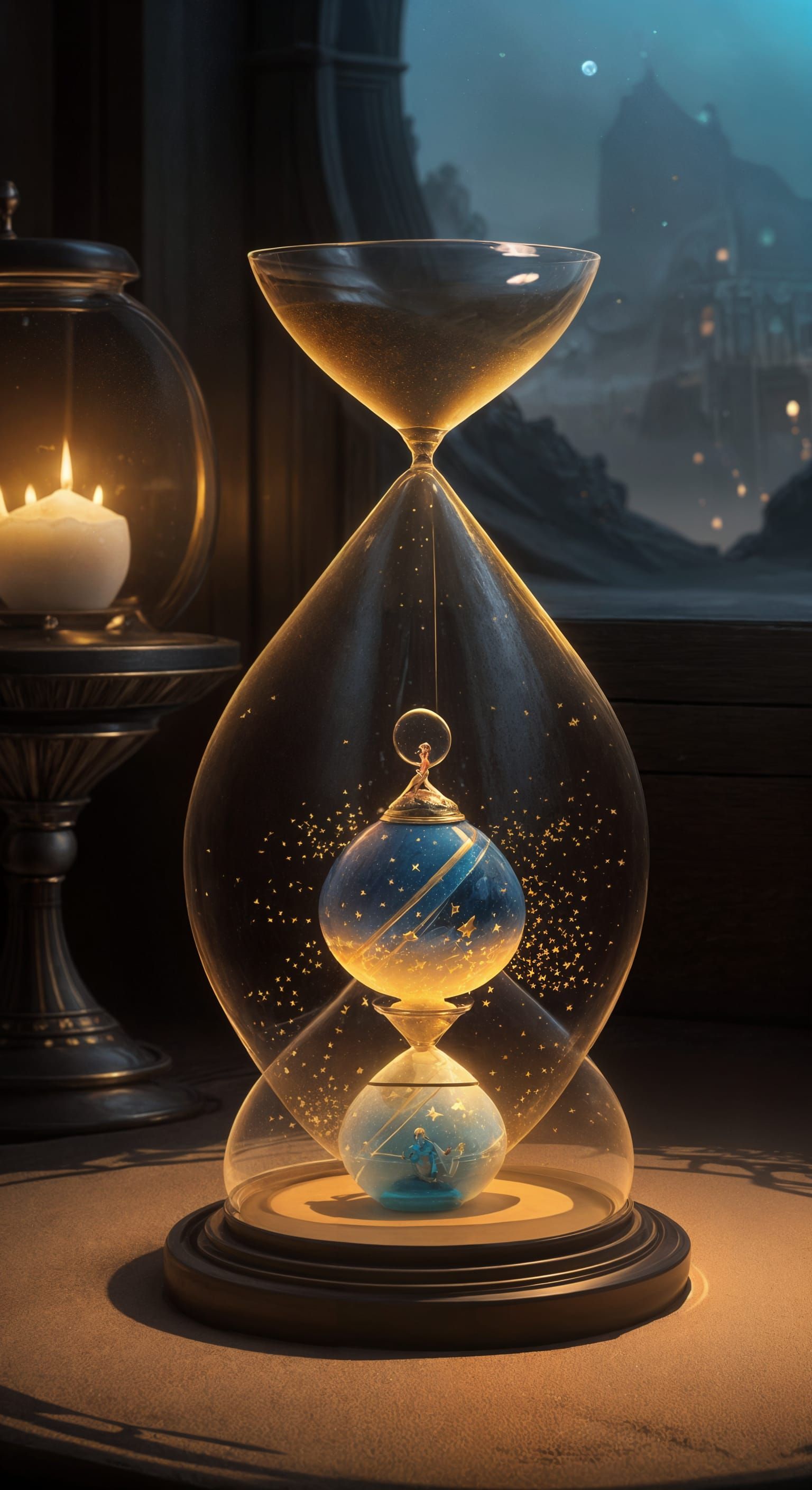 Jasmine in Hourglass: 3D Anime Art