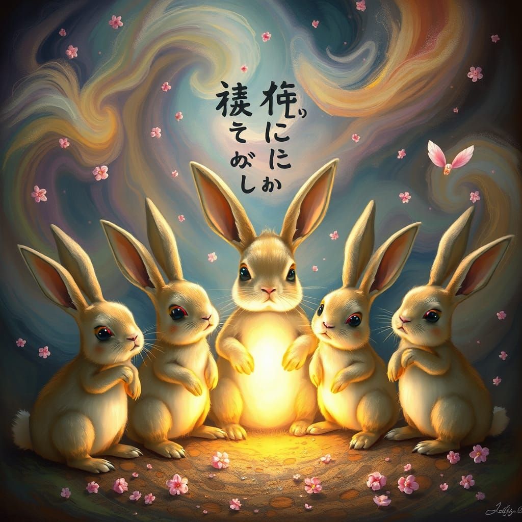 Rabbits with U 叶える 見えない答え
真っ赤な涙目を擦りながら
 
Love it with you 信じ...