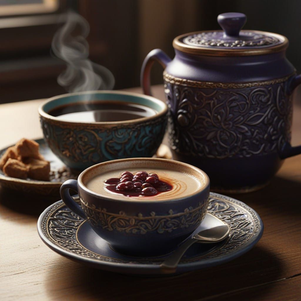 Serene New Year's Eve Morning with Rich Coffee and Jasberry...