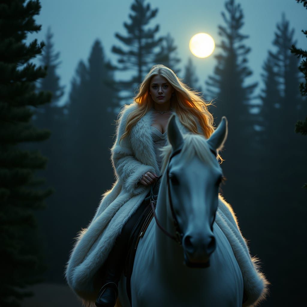 Regal Princess Rides Under Starry Pine Forest Skies in Cinem...