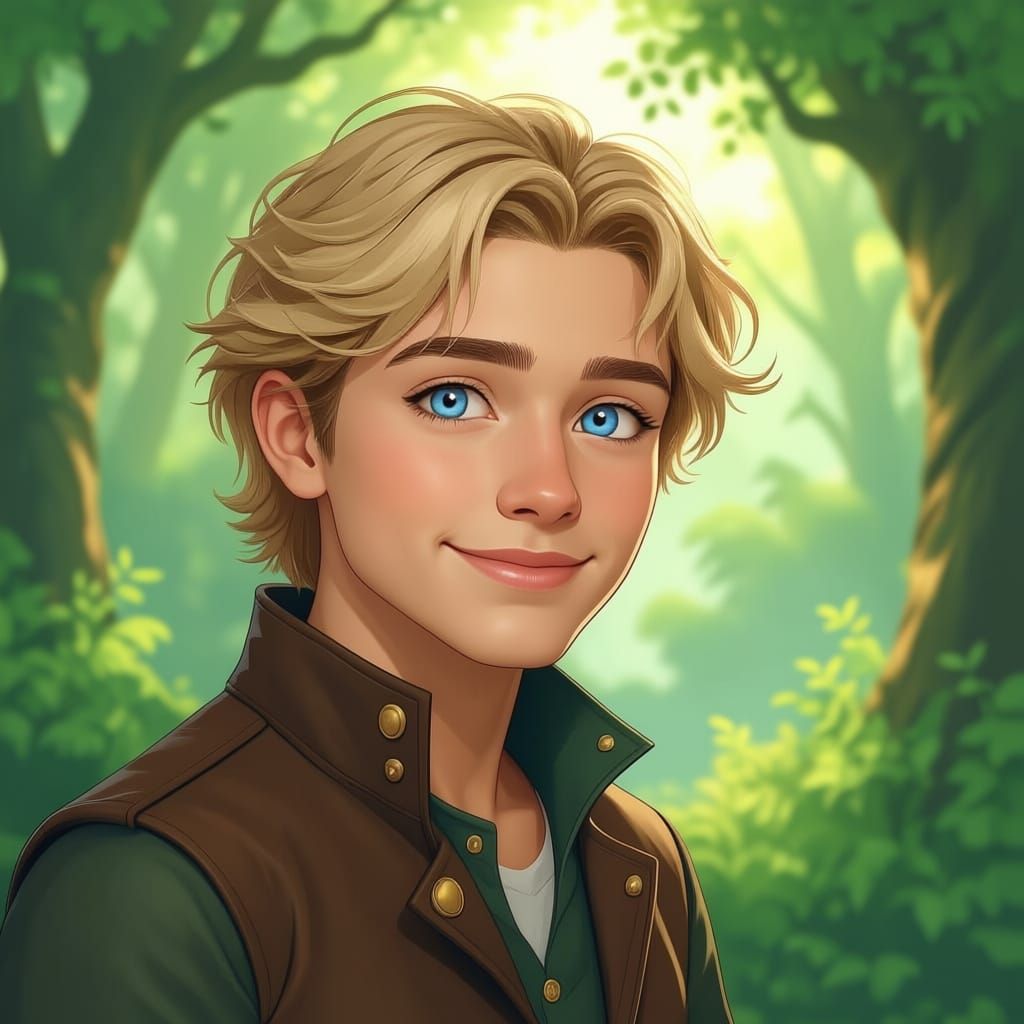 Whimsical Fantasy Portrait of Keefe Sencen