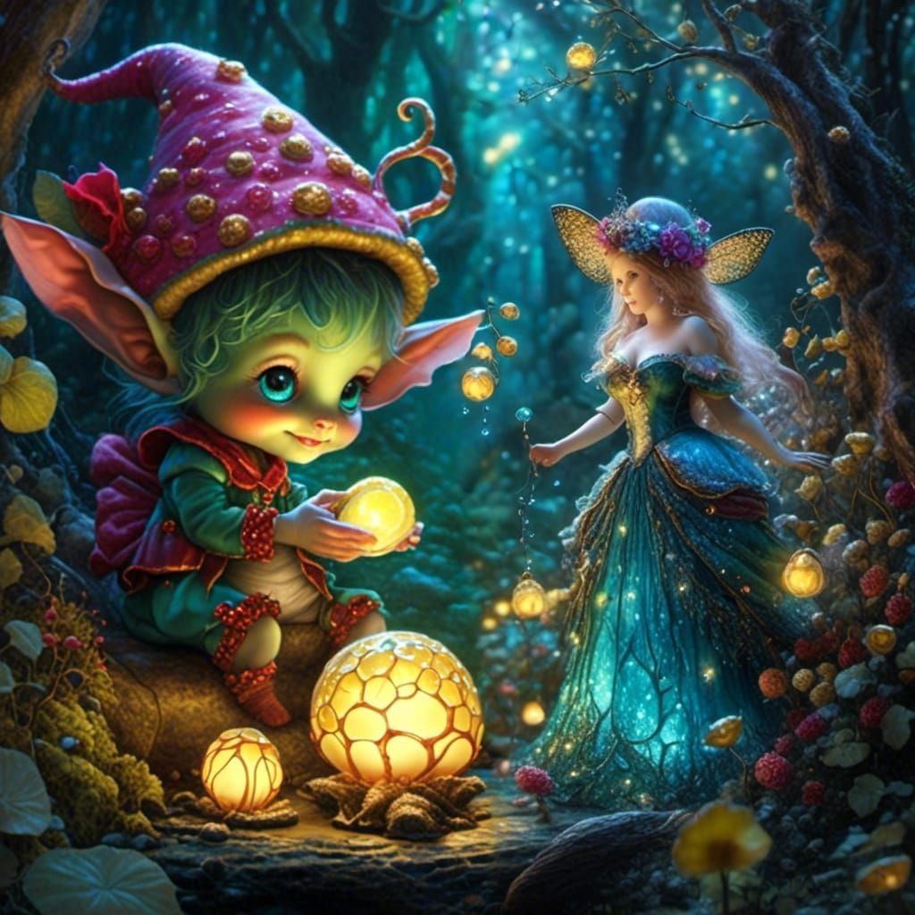 Ethereal Plus-Sized Fairy Woman in Alcohol Ink Style