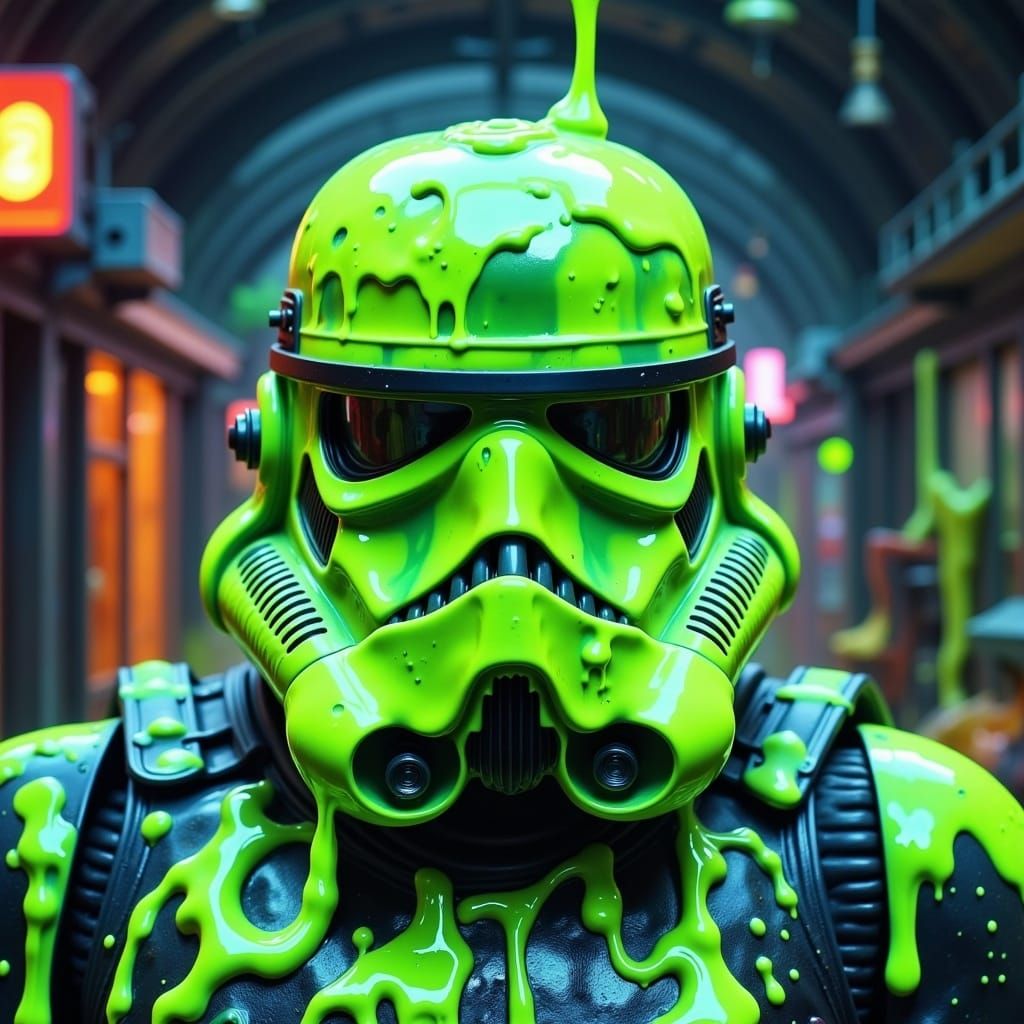 Slime-Covered Derpy Stormtrooper in Biohazard Style