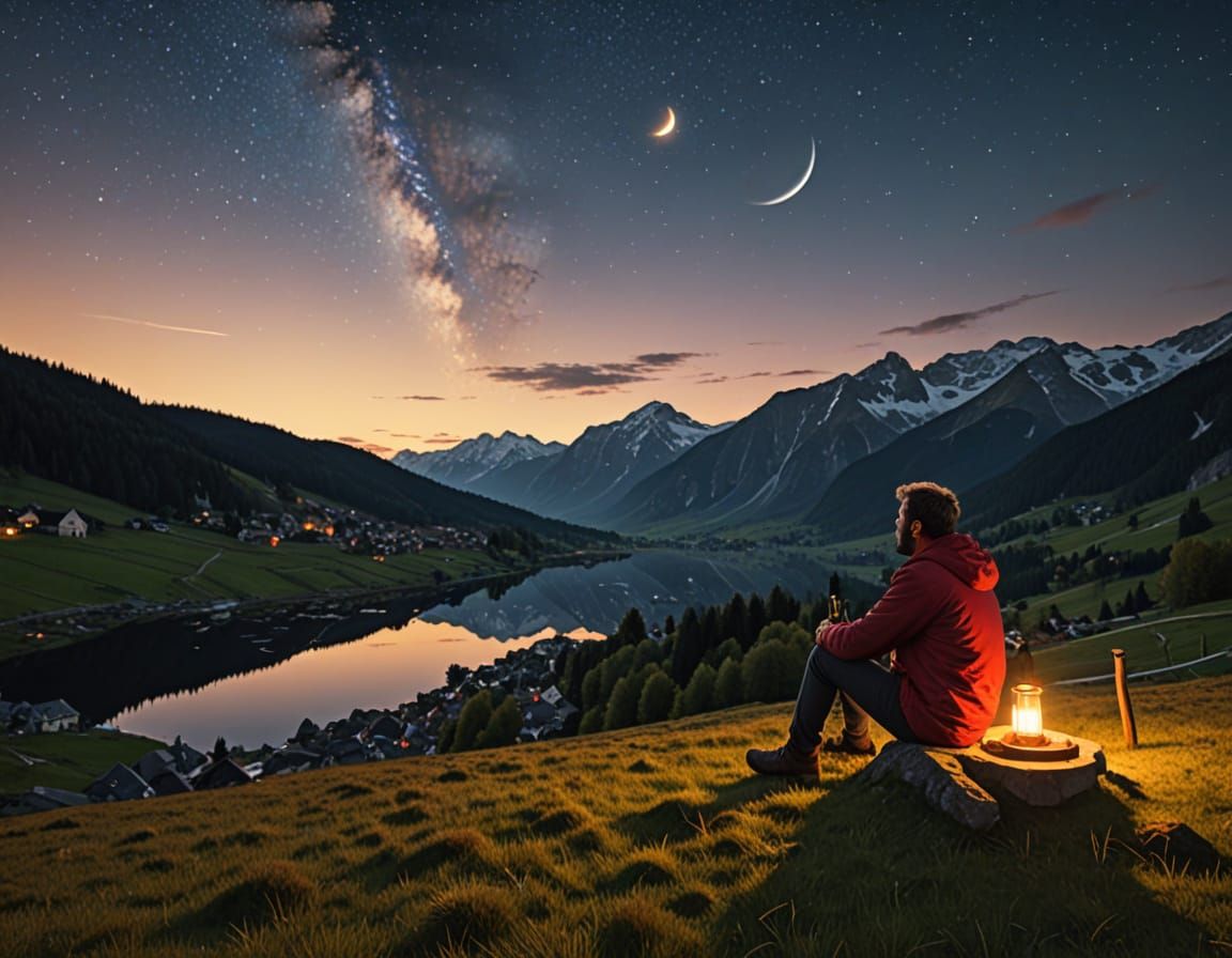 A Hyperrealistic Lunar Burger Joint in Detailed Oil Painting...