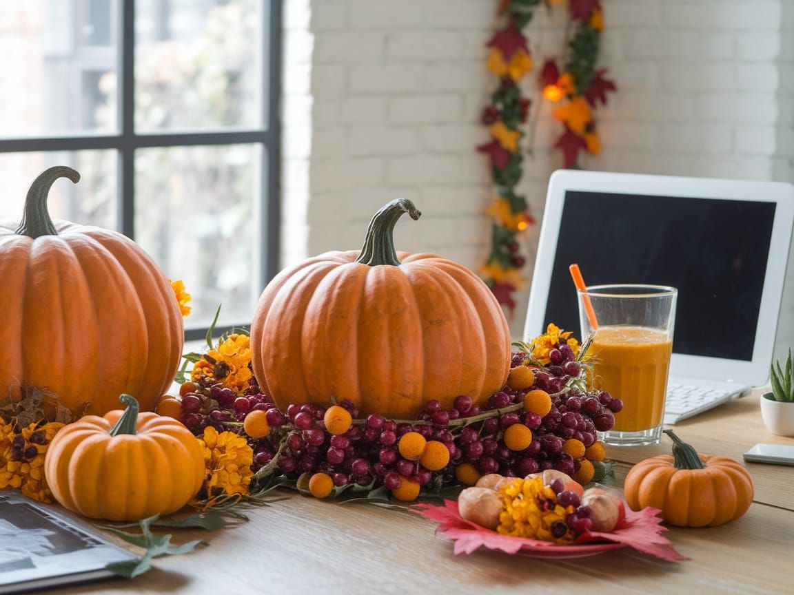 Thanksgiving Themed Office Space