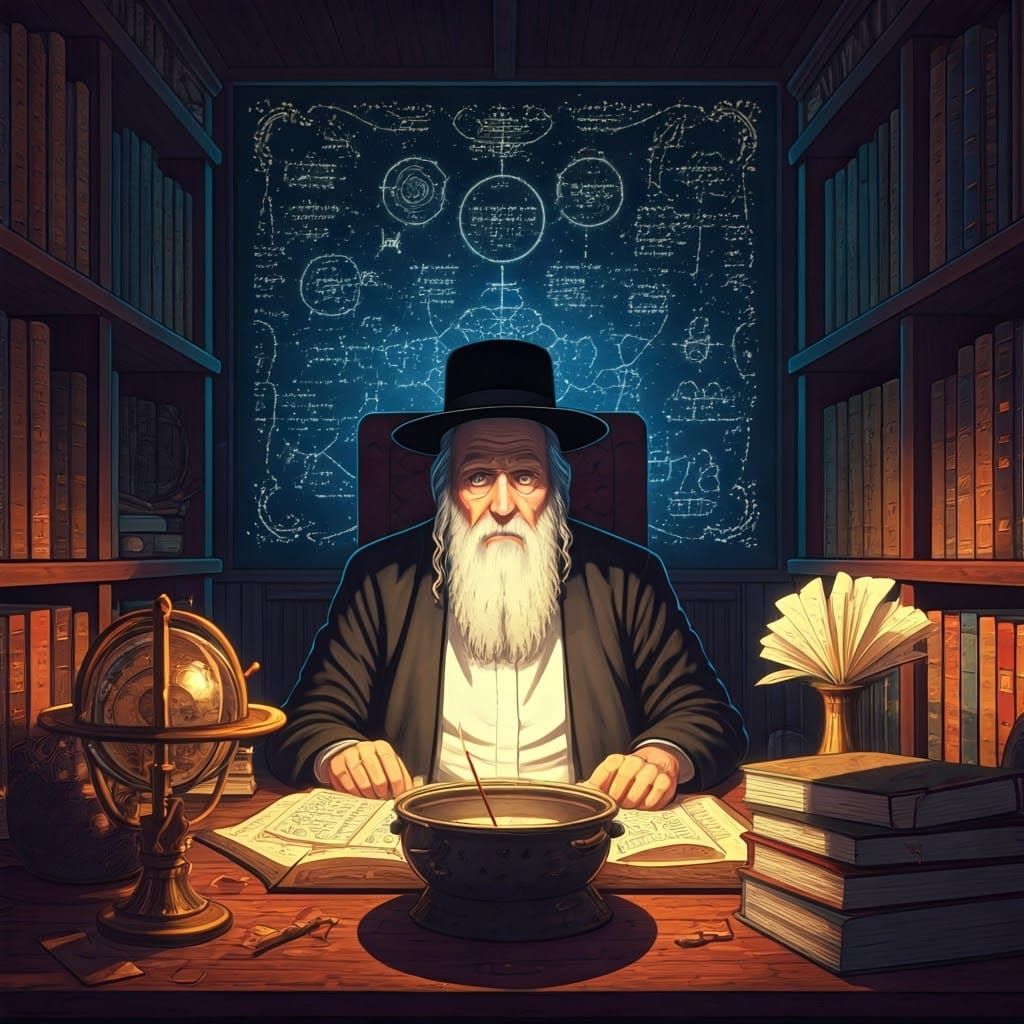 Wisdom Keeper in a Mystic Study