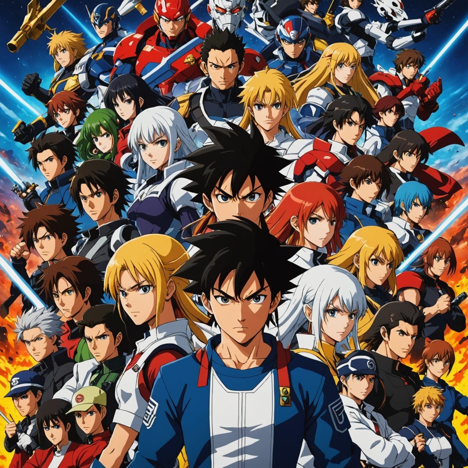 Epic Anime Movie Poster Mashup