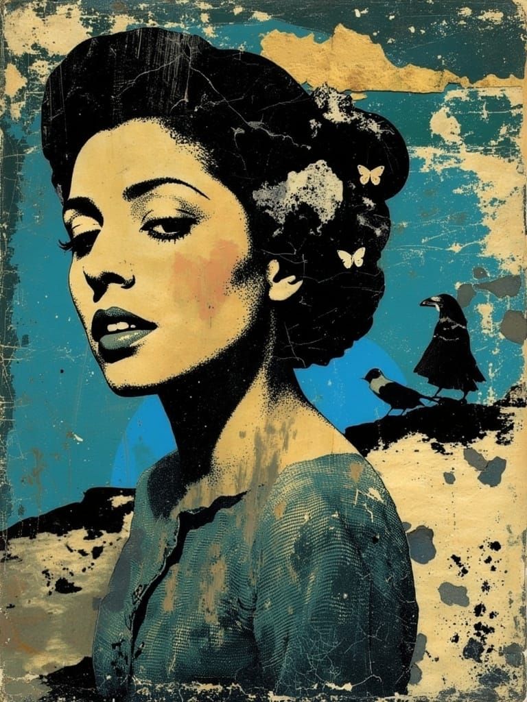 Billie Holiday Sings the Blues in a Whimsical Oz Landscape