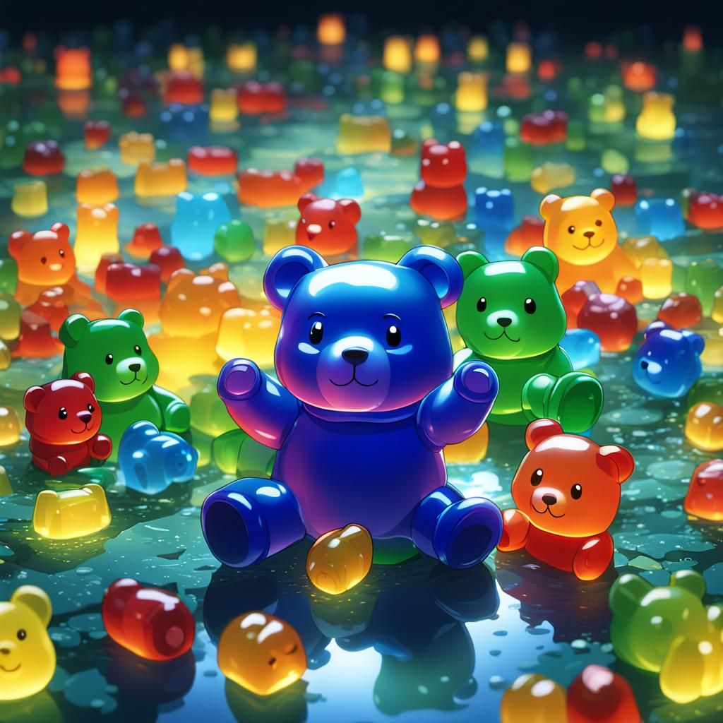 Gummy Bear World: Studio Ghibli Anime Landscape