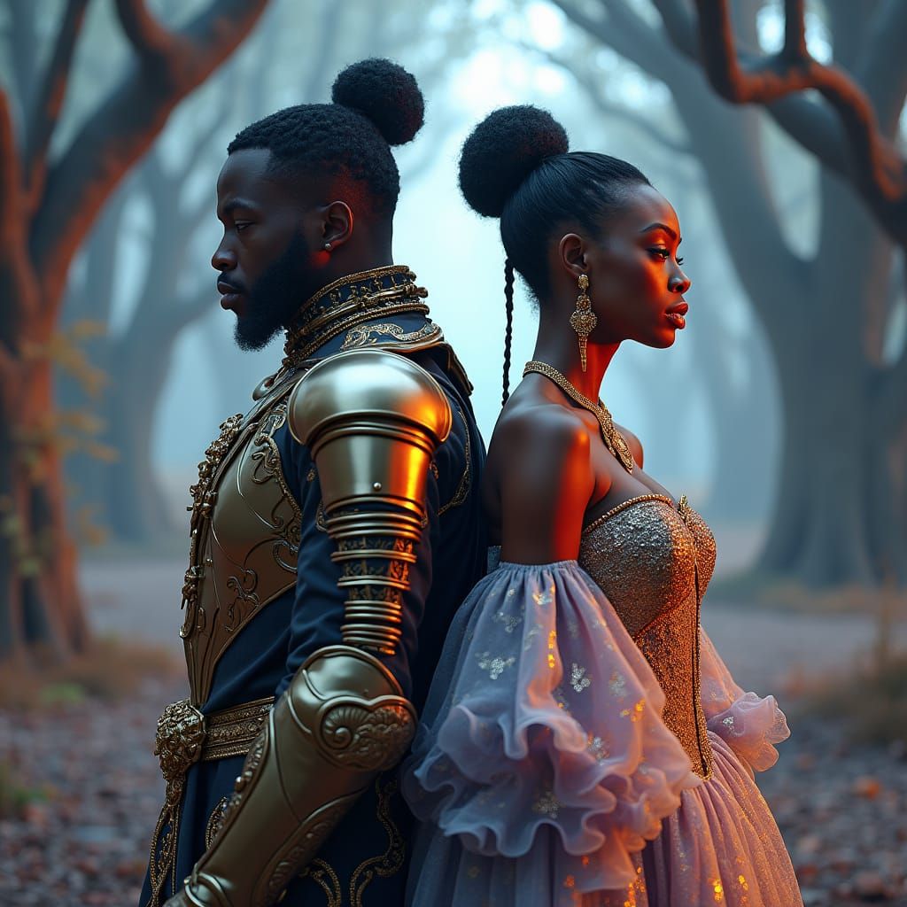 21 Savage and SZA Wireless Festival Art in Futuristic Style