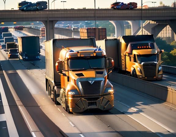 Robot Transformers Chase Scene: City Highway Mayhem