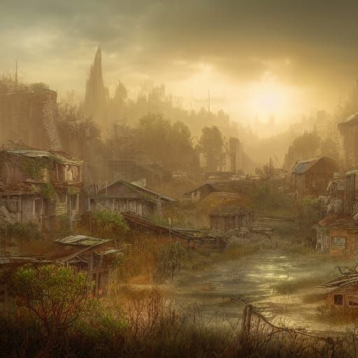 Nature Reclaims a Post-Apocalyptic Town
