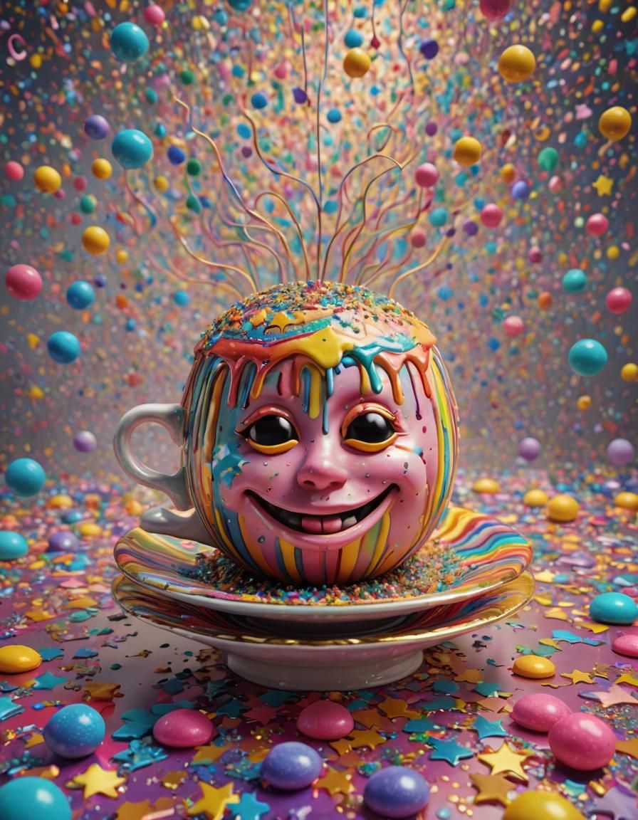 Surreal Fur Whoopie Cushion and Teacup