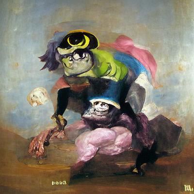 Mojo Jojo in Goya's Romantic Style