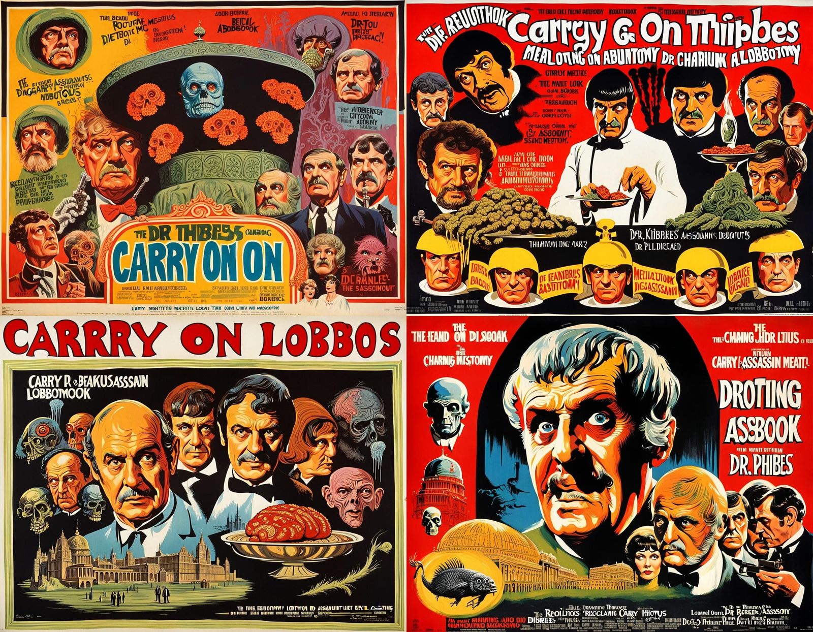 Groovy 1960s Movie Poster with Dark Humor