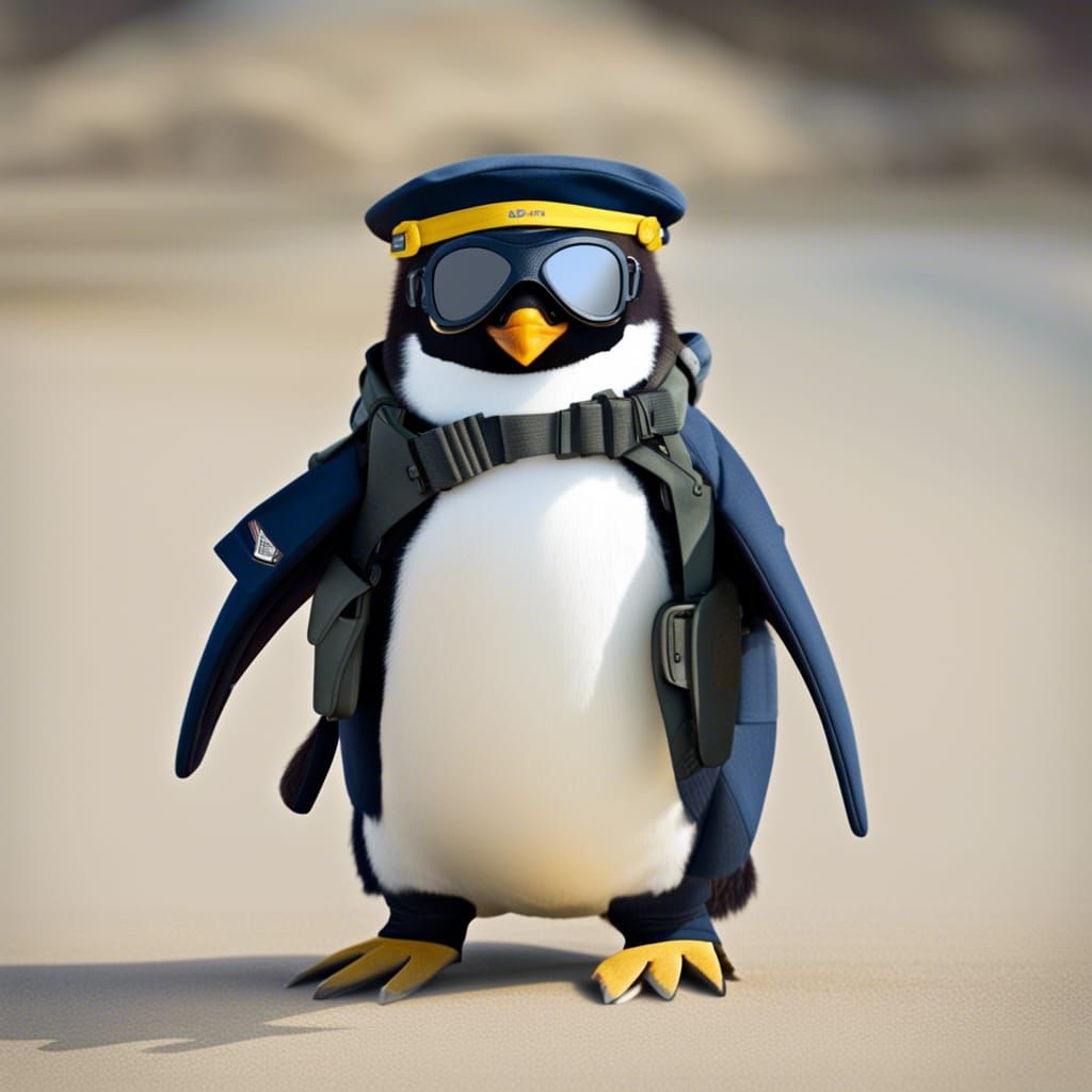 Penguin Navy SEAL Character Concept Art