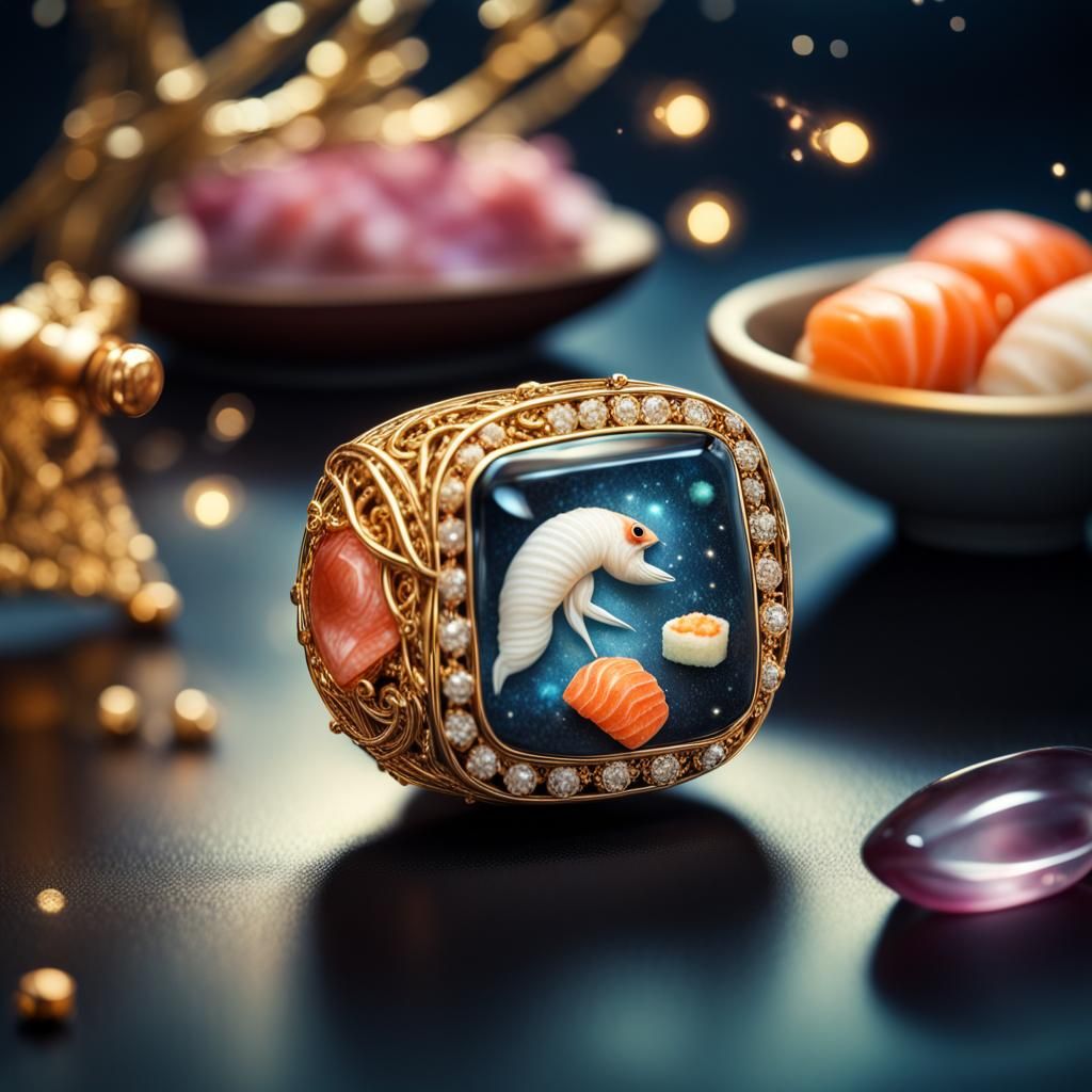 Sushi, Gems, and Constellation Jewelry in HDR