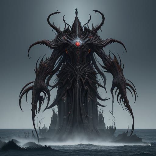 Dread Siren: Towering Bell Creature with Bone Hooks