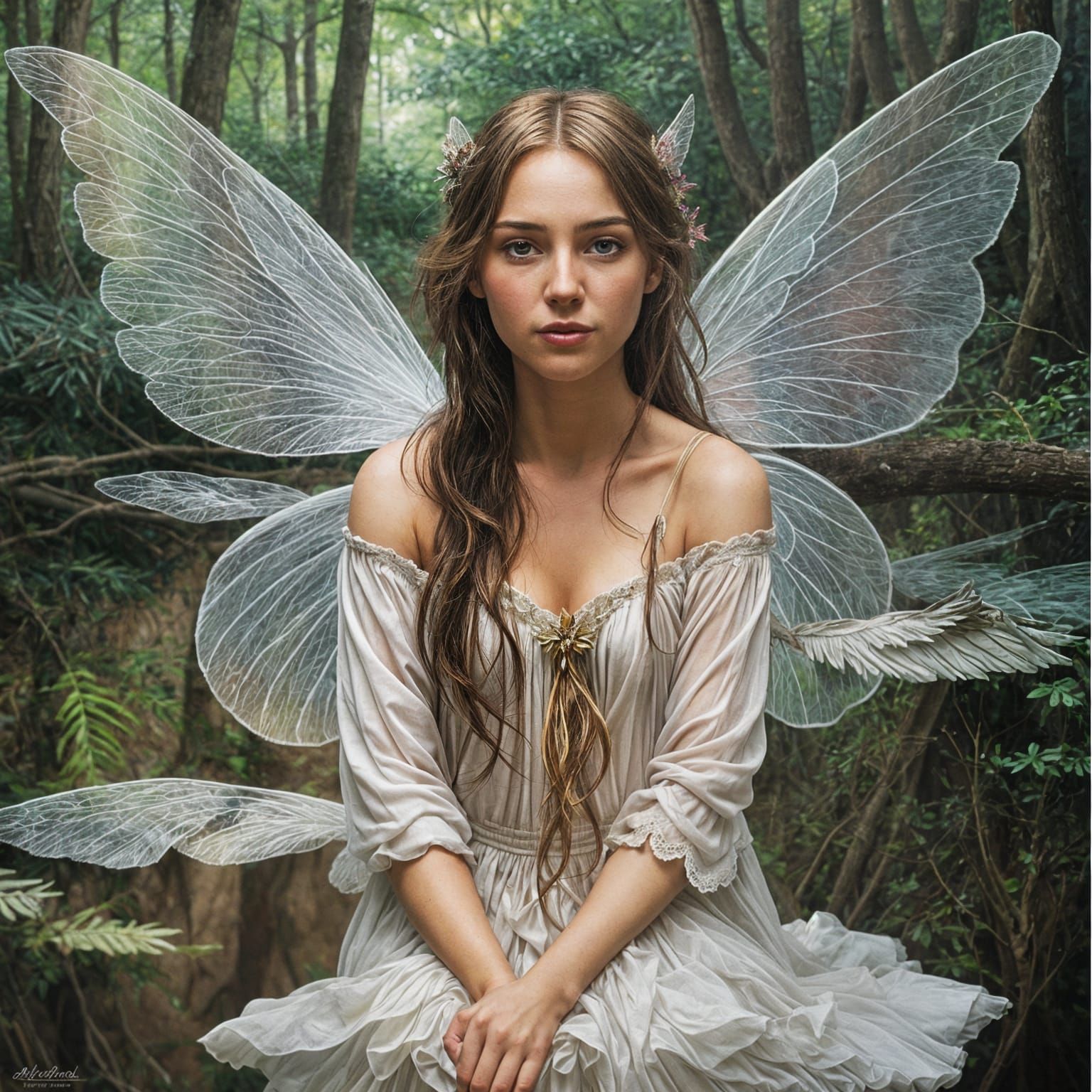 Ethereal Fairy with Delicate Wings