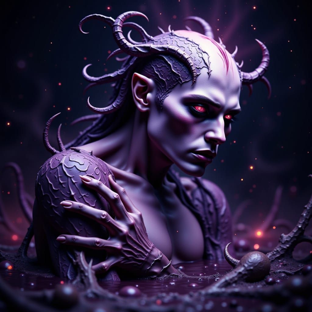 Ethereal Ghoul Submerged in Molten Starlight