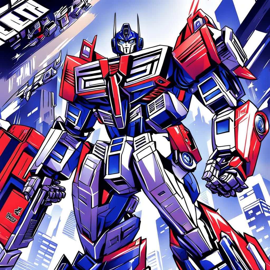 Anime-Style Transformers in Japanese Manga Art