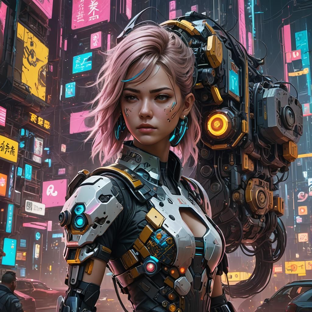 Cyberpunk Fractal Digital Painting in 8K