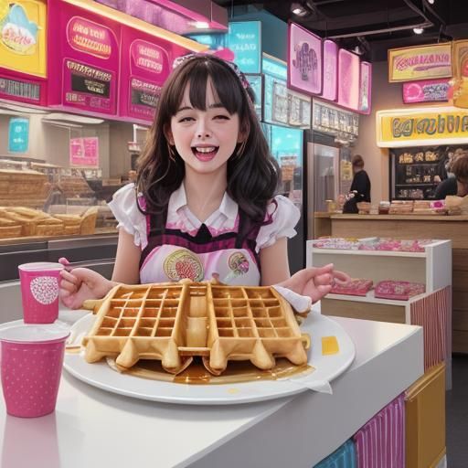 What did syrup do to the waffle? I love you a waffle lot!