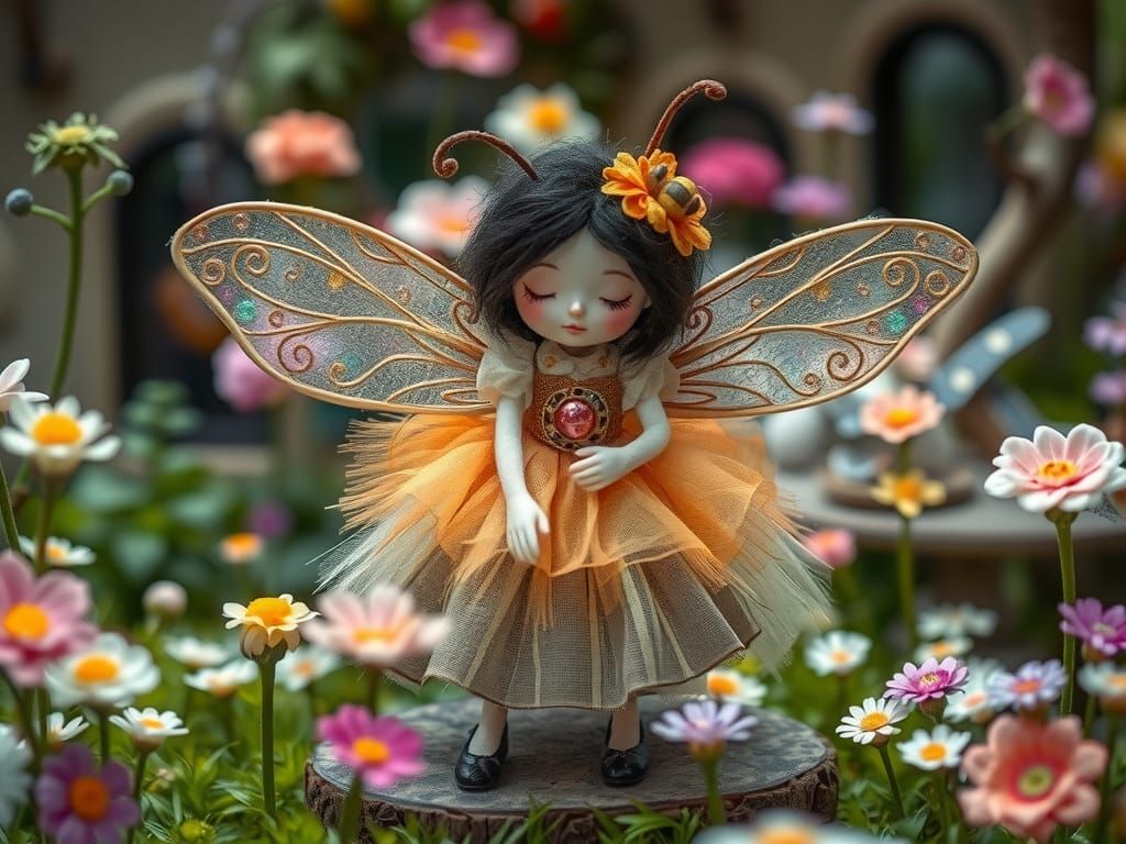 Steampunk Fairy-Bee at Fantasy Garden Party