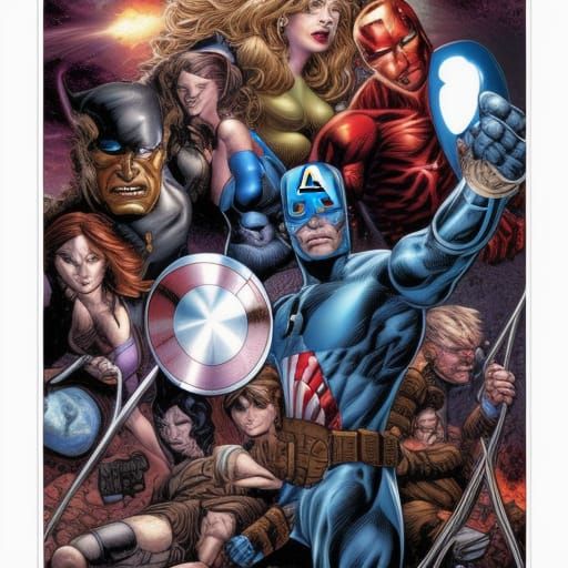 Avengers Comic Book Art by Mark Brooks & Dan Mumford
