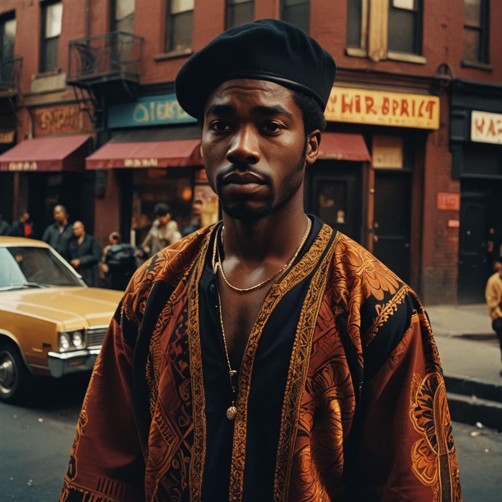 1970s Harlem Portrait in Kodachrome Aesthetic