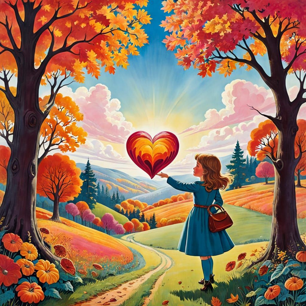 whimsical psychedelic autumn is the heart suspiciously in my...