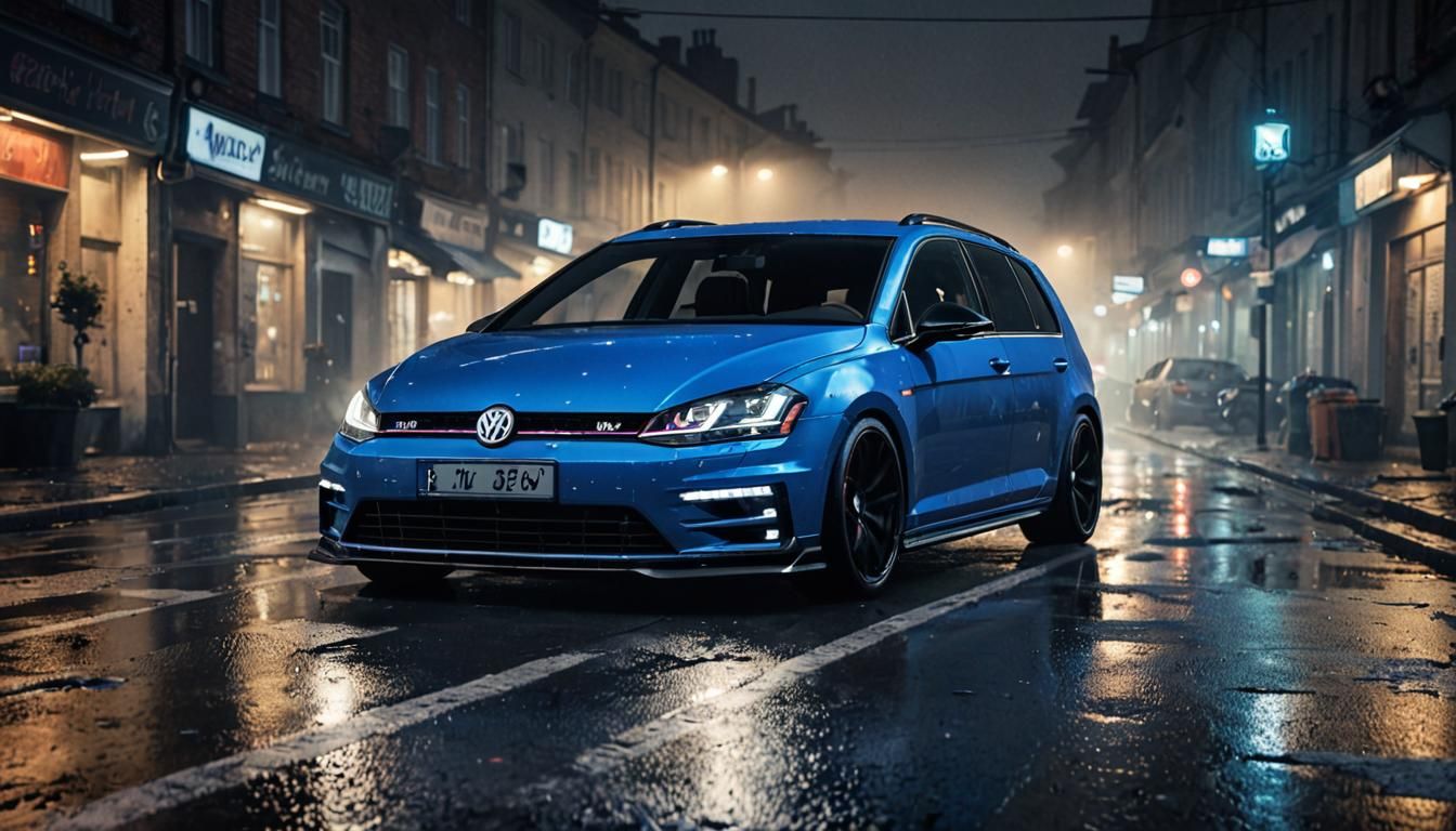 Sinister VW Golf Races Through Foggy Night